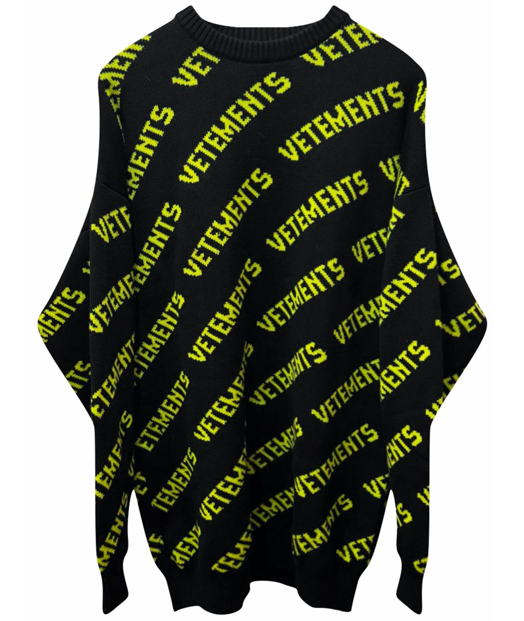 VETEMENTS Черный шерстяной джемпер / свитер, фото 1