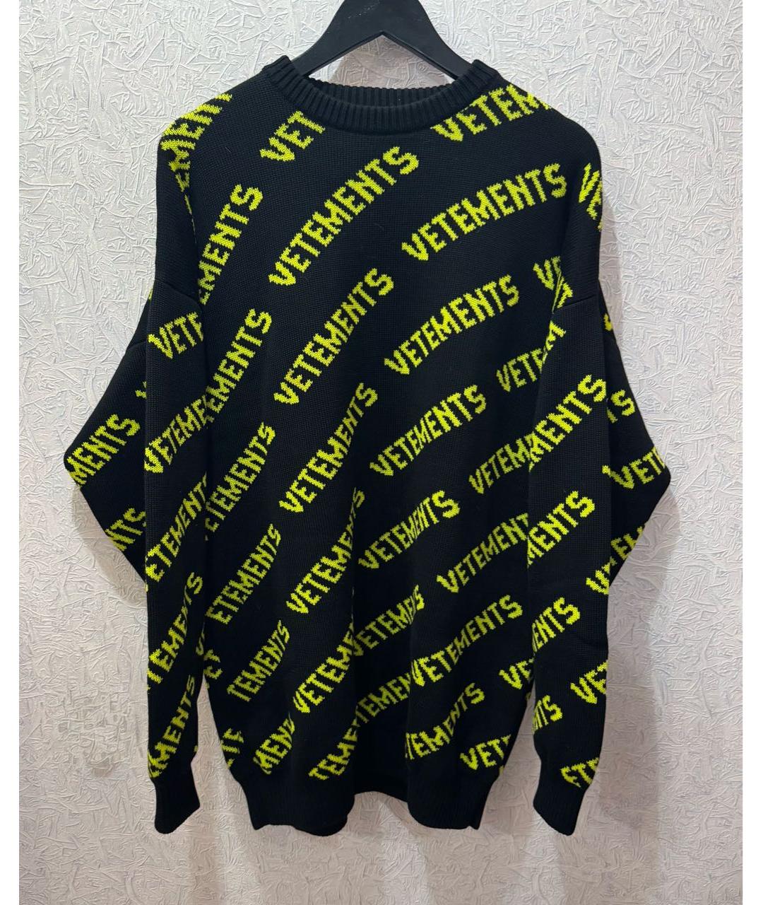 VETEMENTS Черный шерстяной джемпер / свитер, фото 5