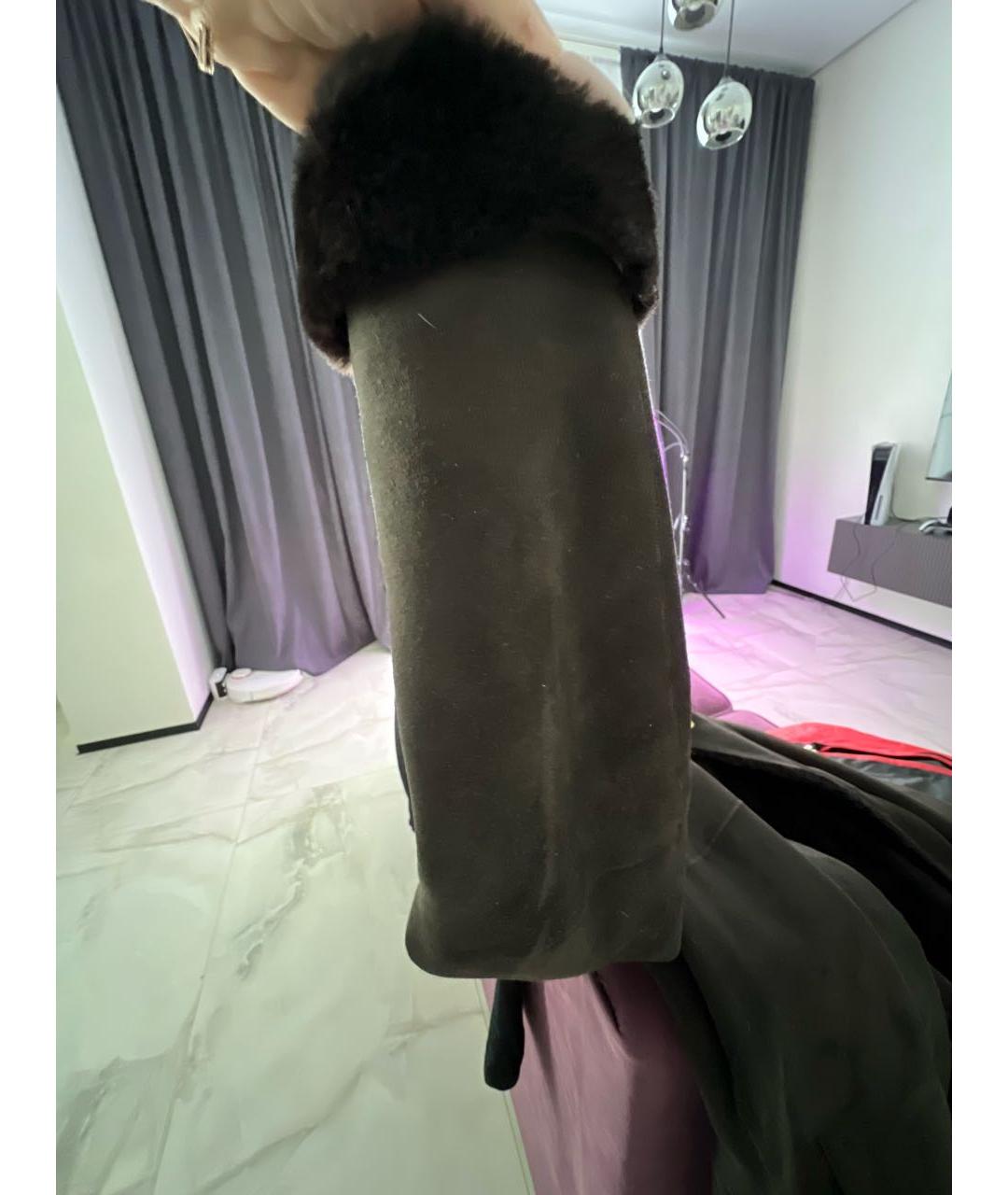 CAROLINA HERRERA Коричневая замшевая дубленка, фото 5