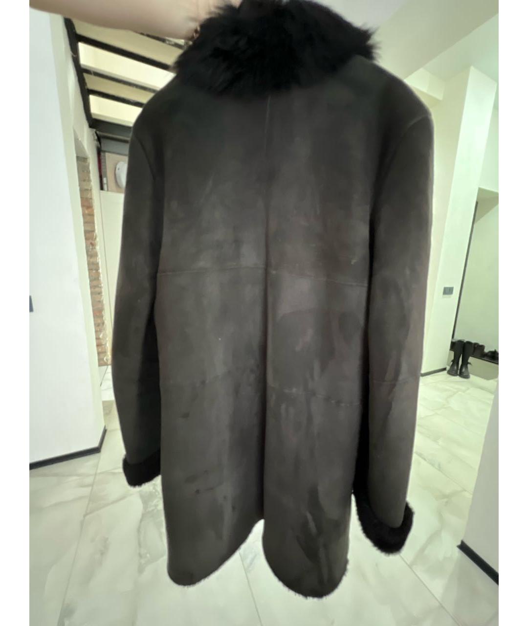 CAROLINA HERRERA Коричневая замшевая дубленка, фото 2