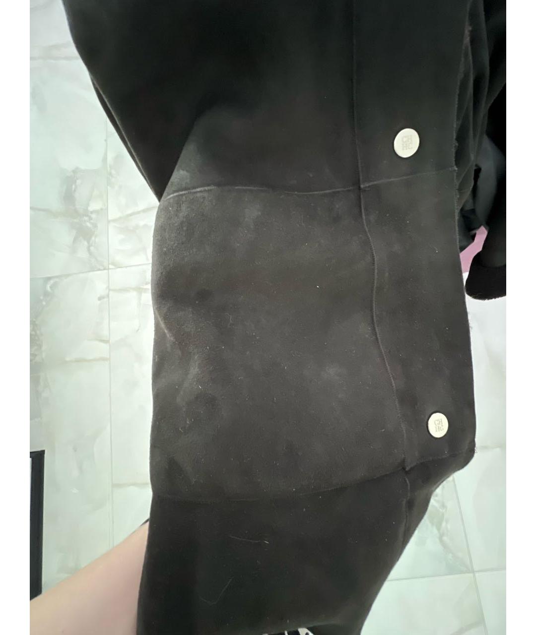 CAROLINA HERRERA Коричневая замшевая дубленка, фото 7