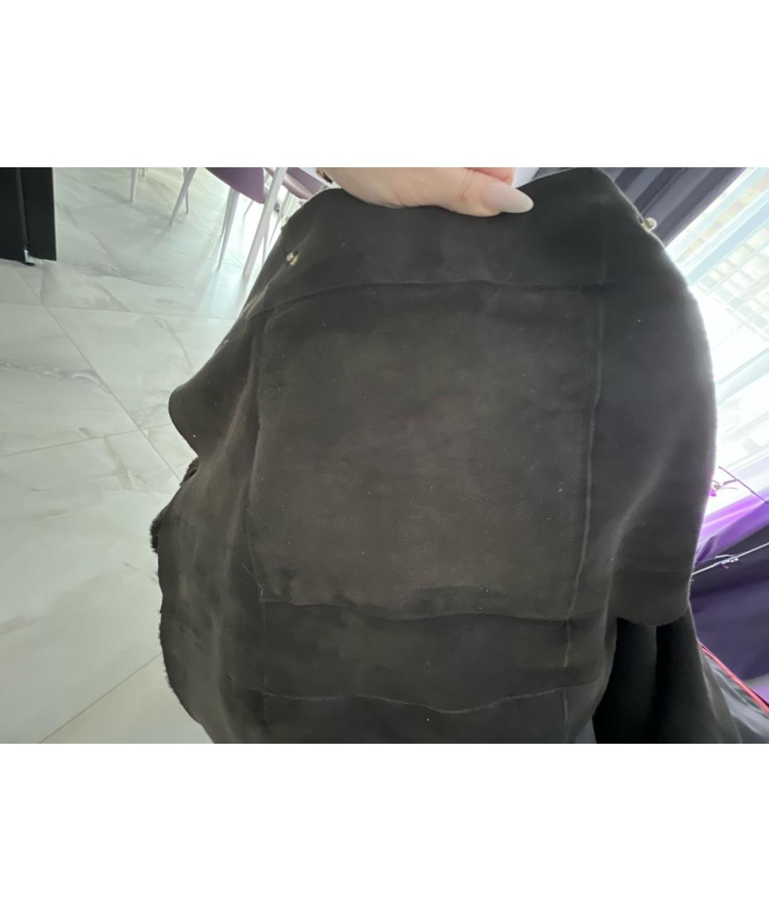 CAROLINA HERRERA Коричневая замшевая дубленка, фото 6