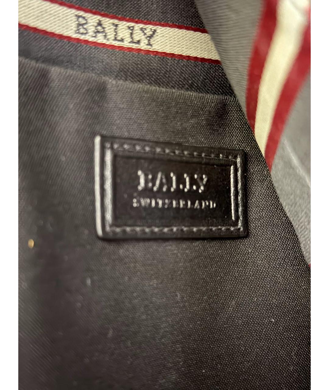 BALLY Черная кожаная сумка на плечо, фото 6