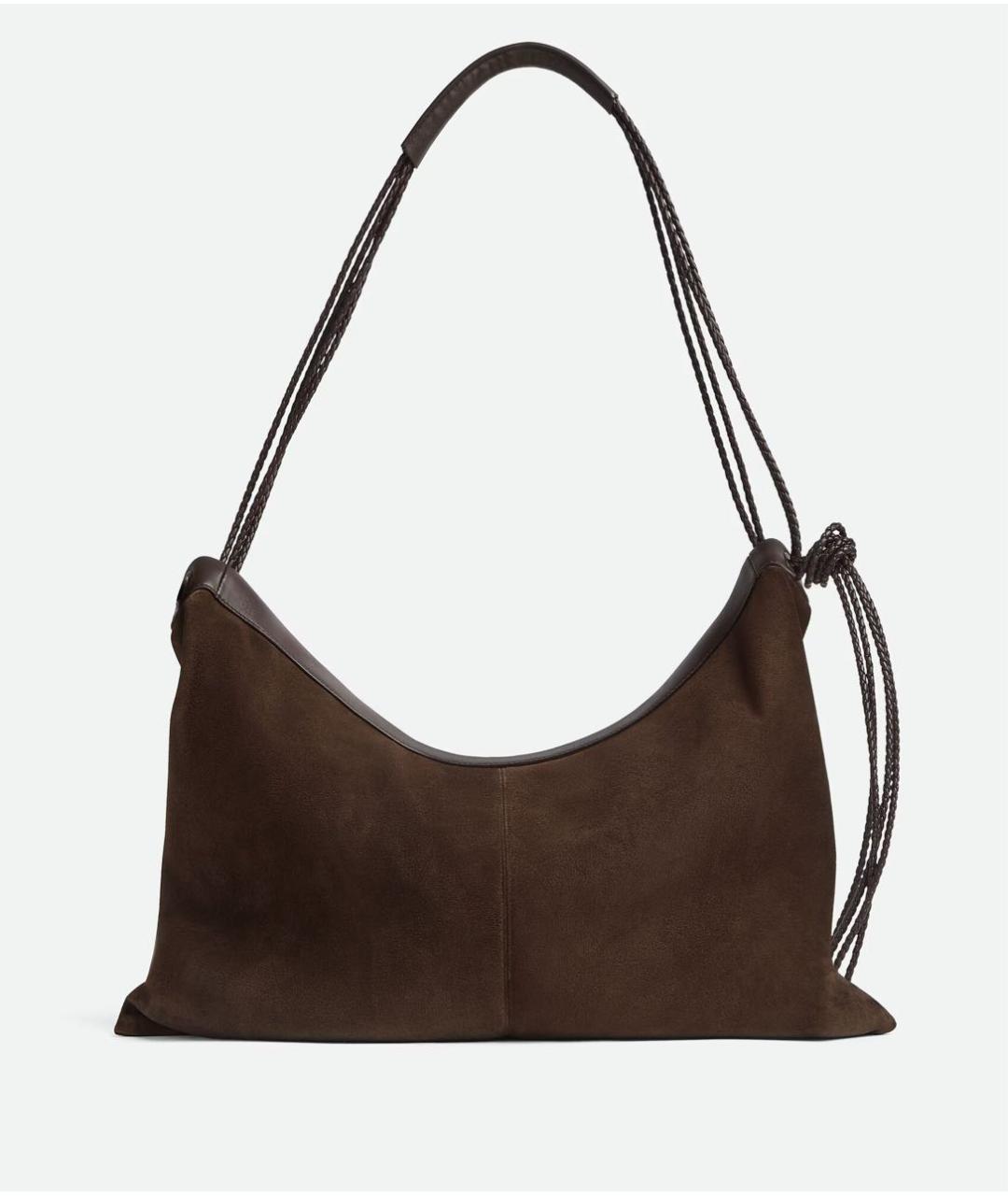 BOTTEGA VENETA Коричневая кожаная сумка на плечо, фото 4