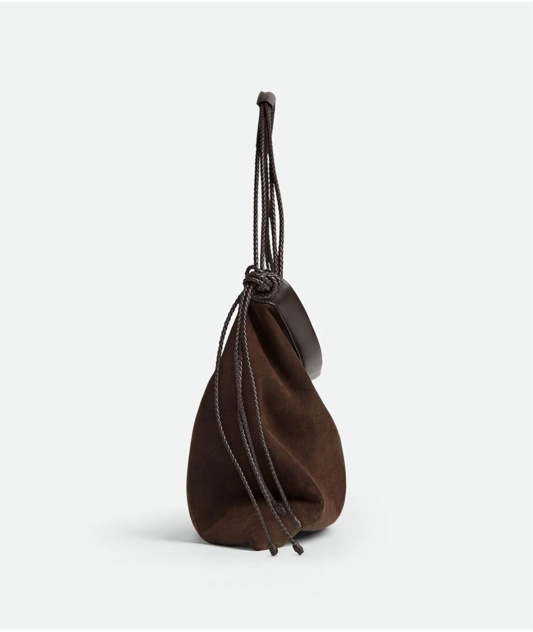BOTTEGA VENETA Коричневая кожаная сумка на плечо, фото 3