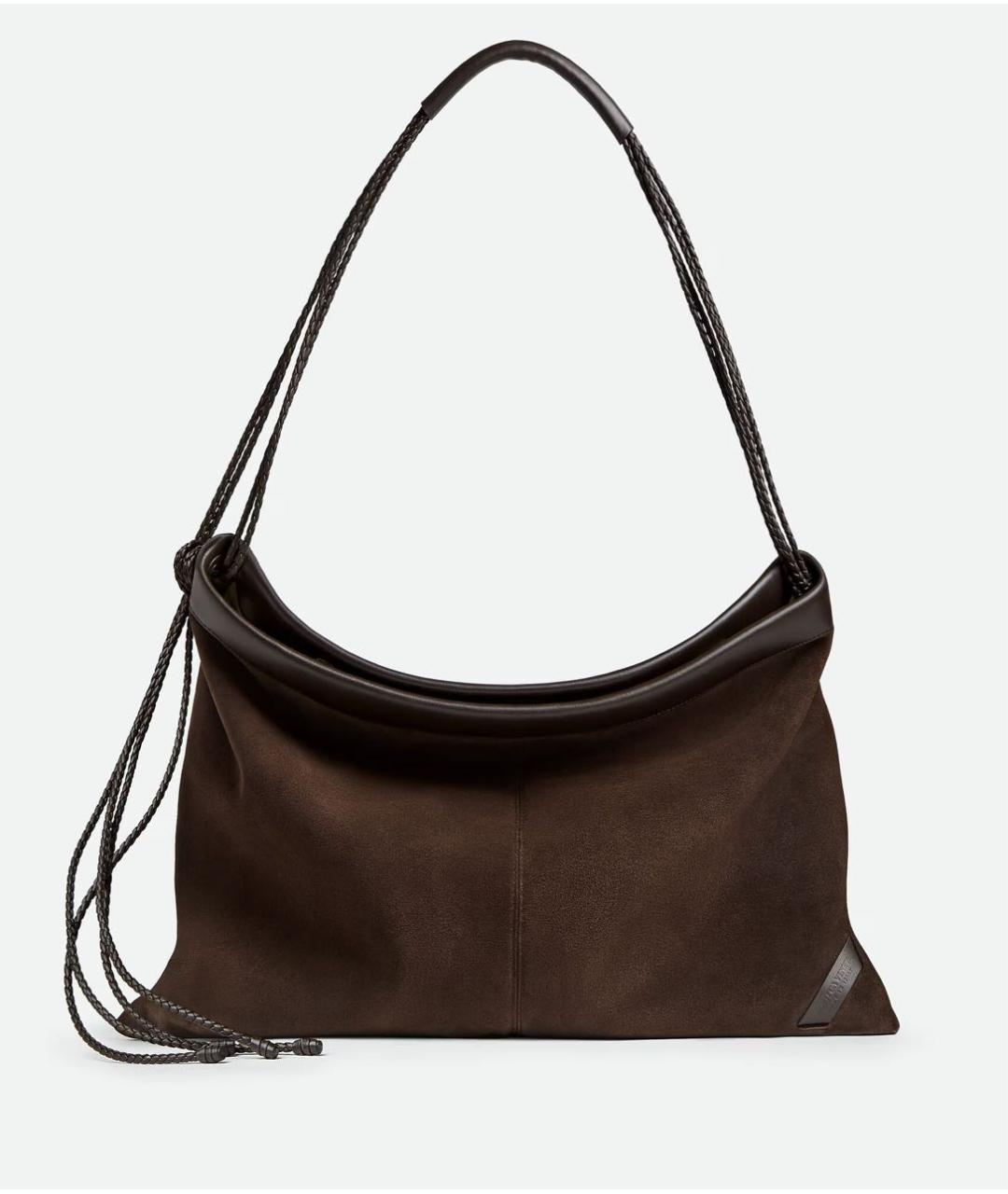 BOTTEGA VENETA Коричневая кожаная сумка на плечо, фото 5