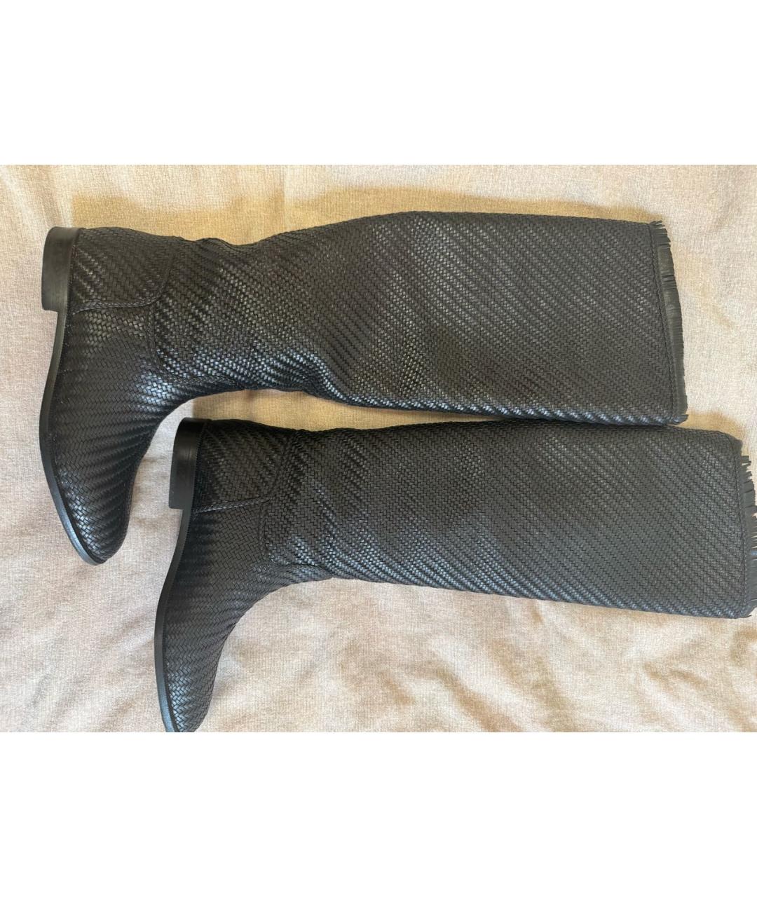 CHRISTIAN DIOR Коричневые кожаные сапоги, фото 4