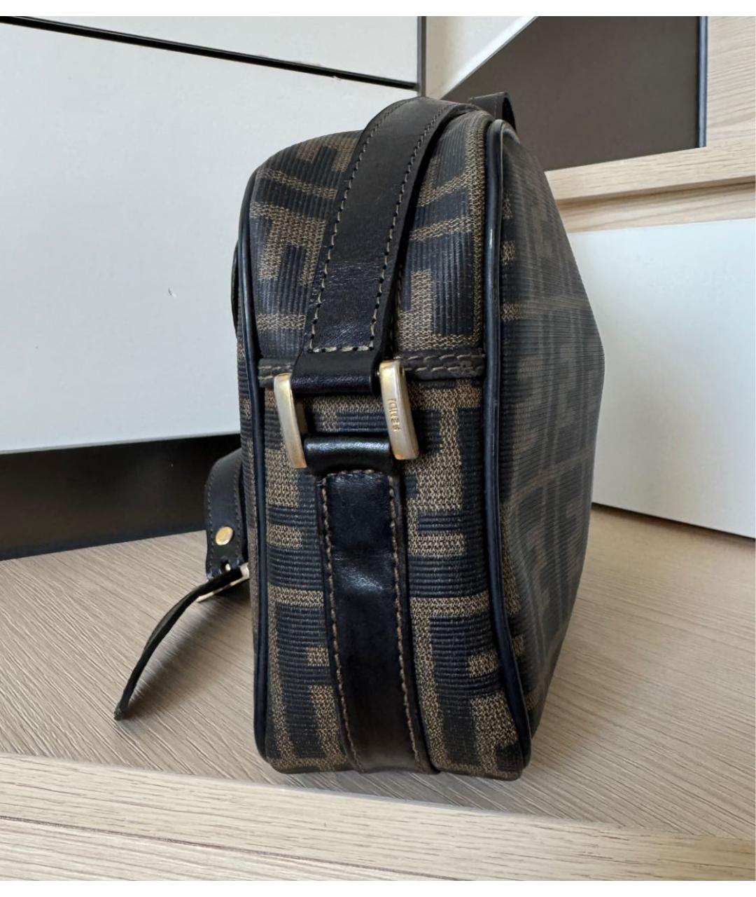 FENDI Коричневая сумка на плечо, фото 6