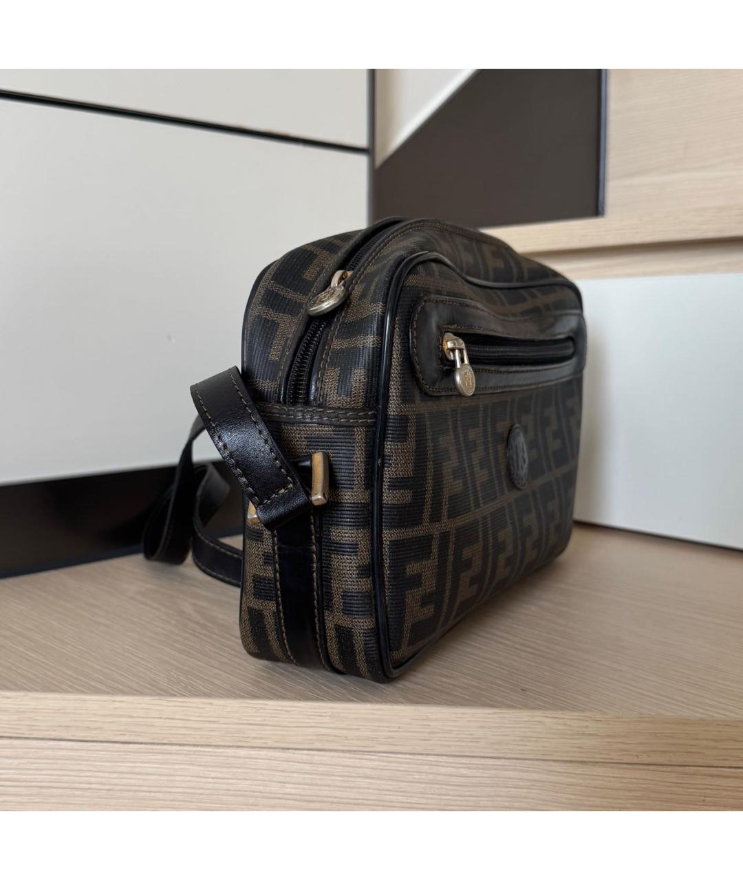 FENDI Коричневая сумка на плечо, фото 2