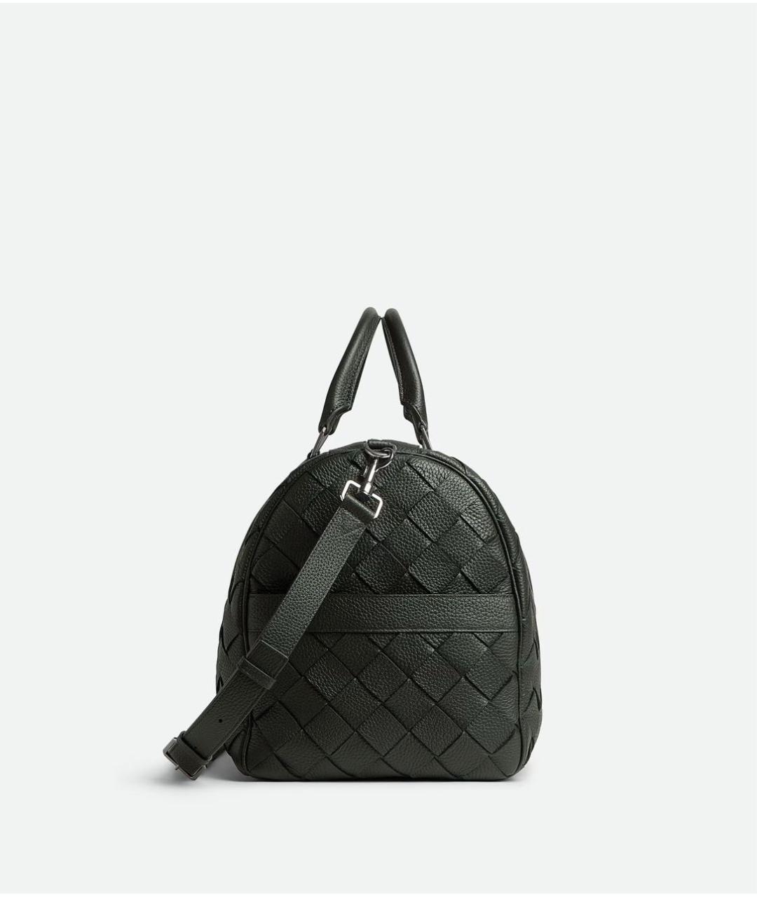 BOTTEGA VENETA Зеленая кожаная сумка на плечо, фото 4