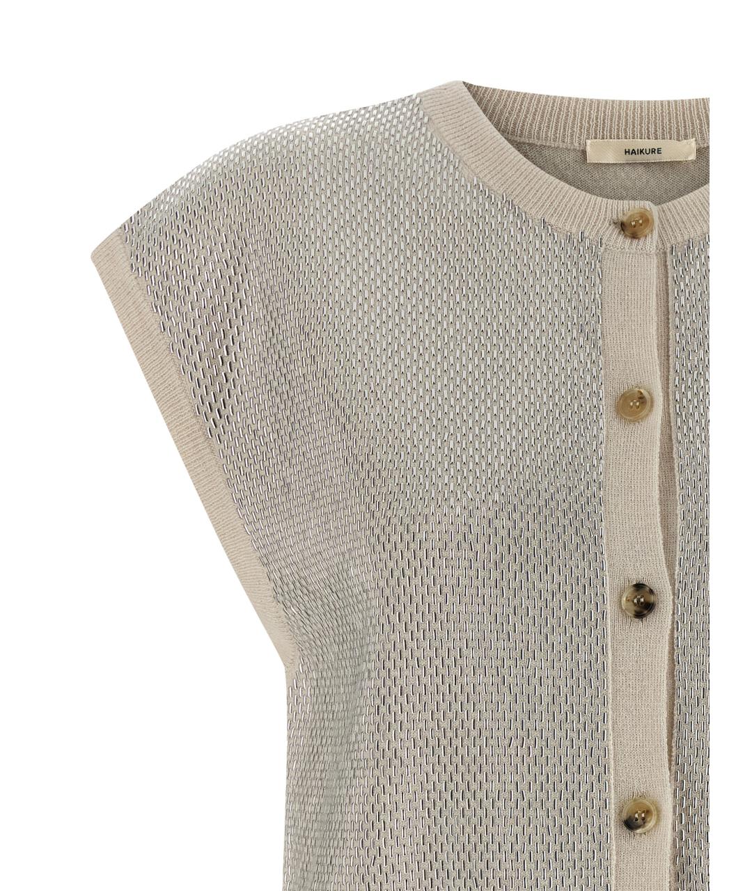 HAIKURE Бежевая шерстяная жилетка, фото 3