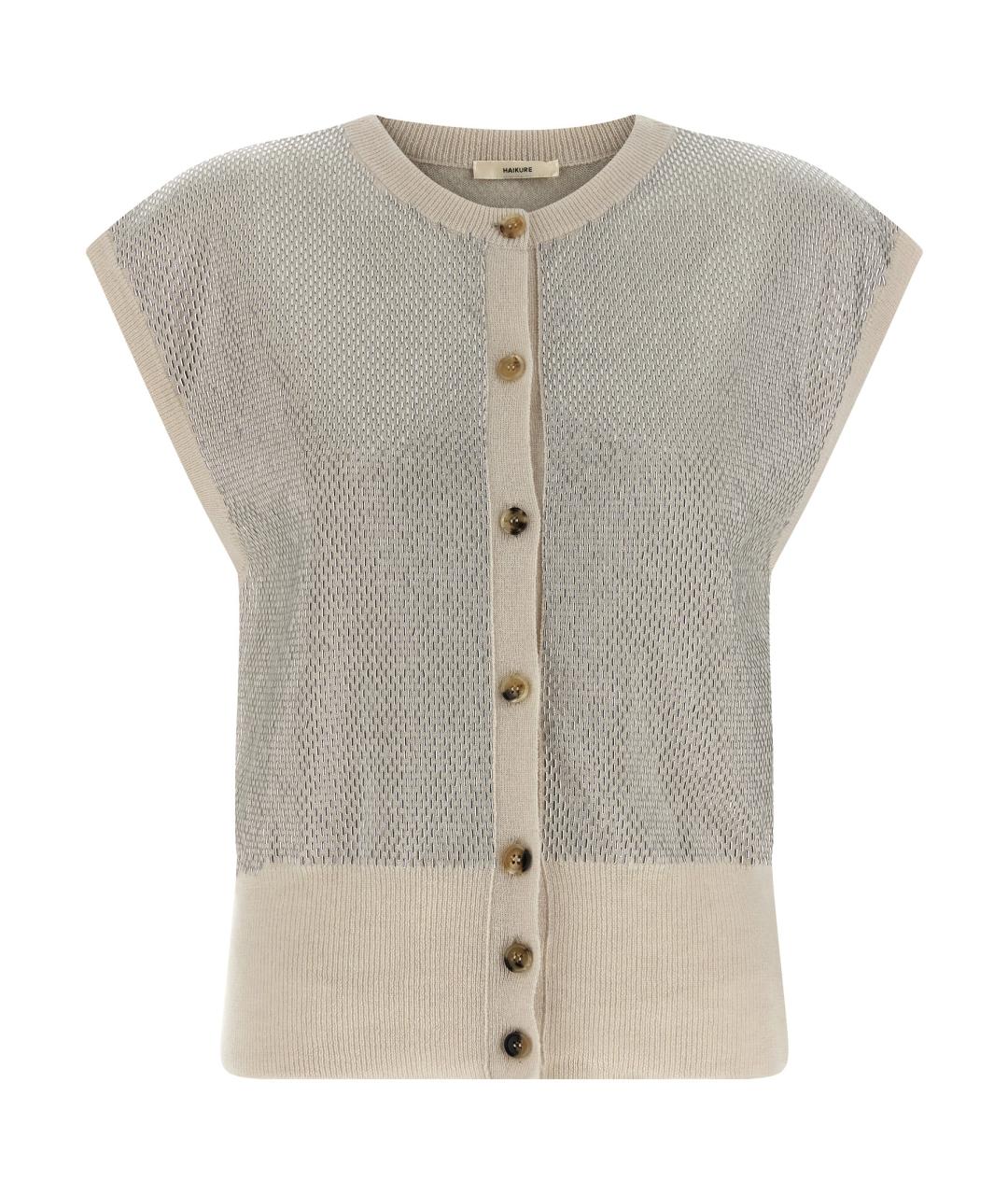 HAIKURE Бежевая шерстяная жилетка, фото 1