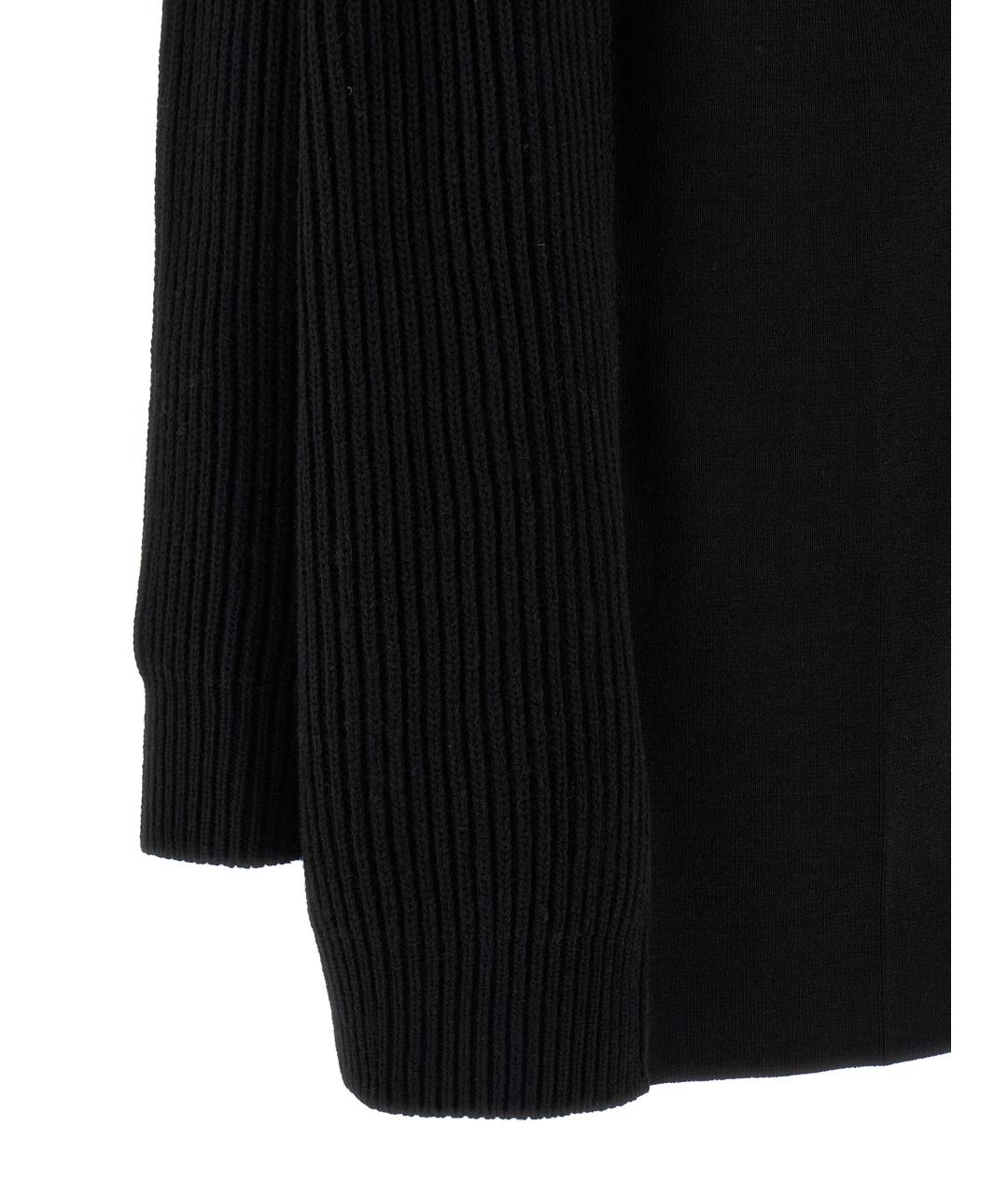 MM6 MAISON MARGIELA Черное шерстяное платье, фото 5