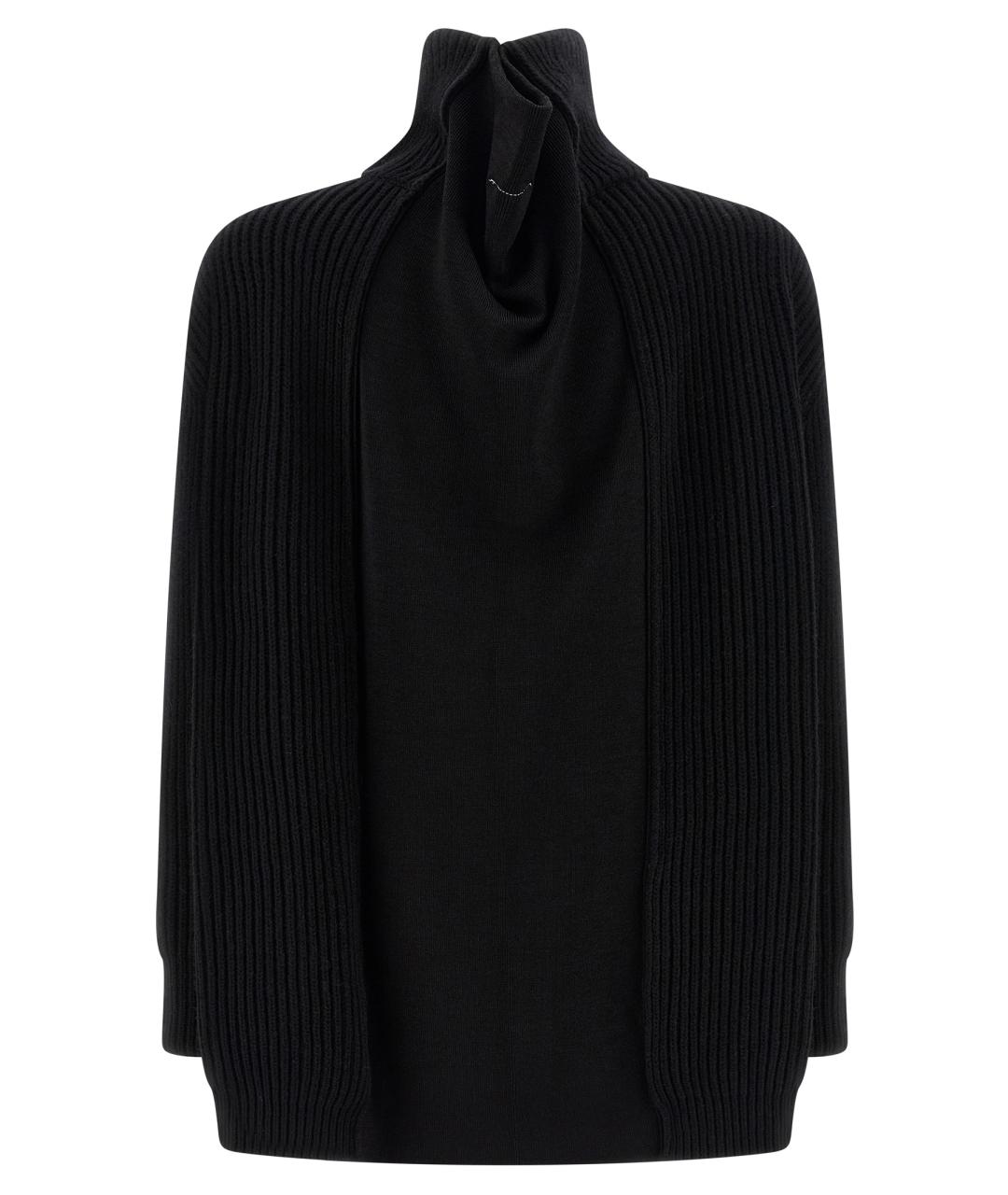 MM6 MAISON MARGIELA Черное шерстяное платье, фото 3