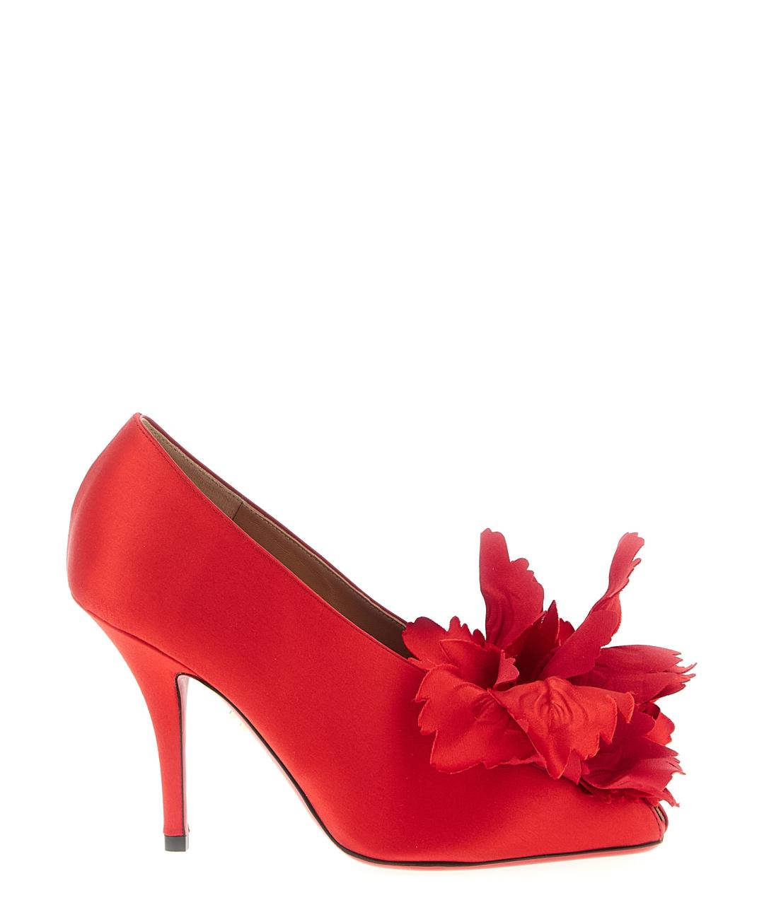 FERRAGAMO Красные текстильные туфли, фото 1