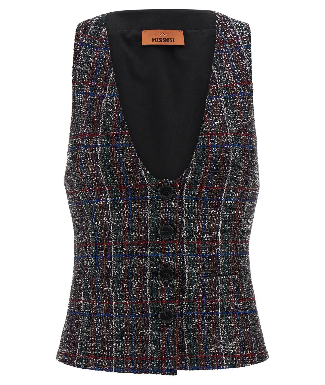 MISSONI Мульти вискозная жилетка, фото 1