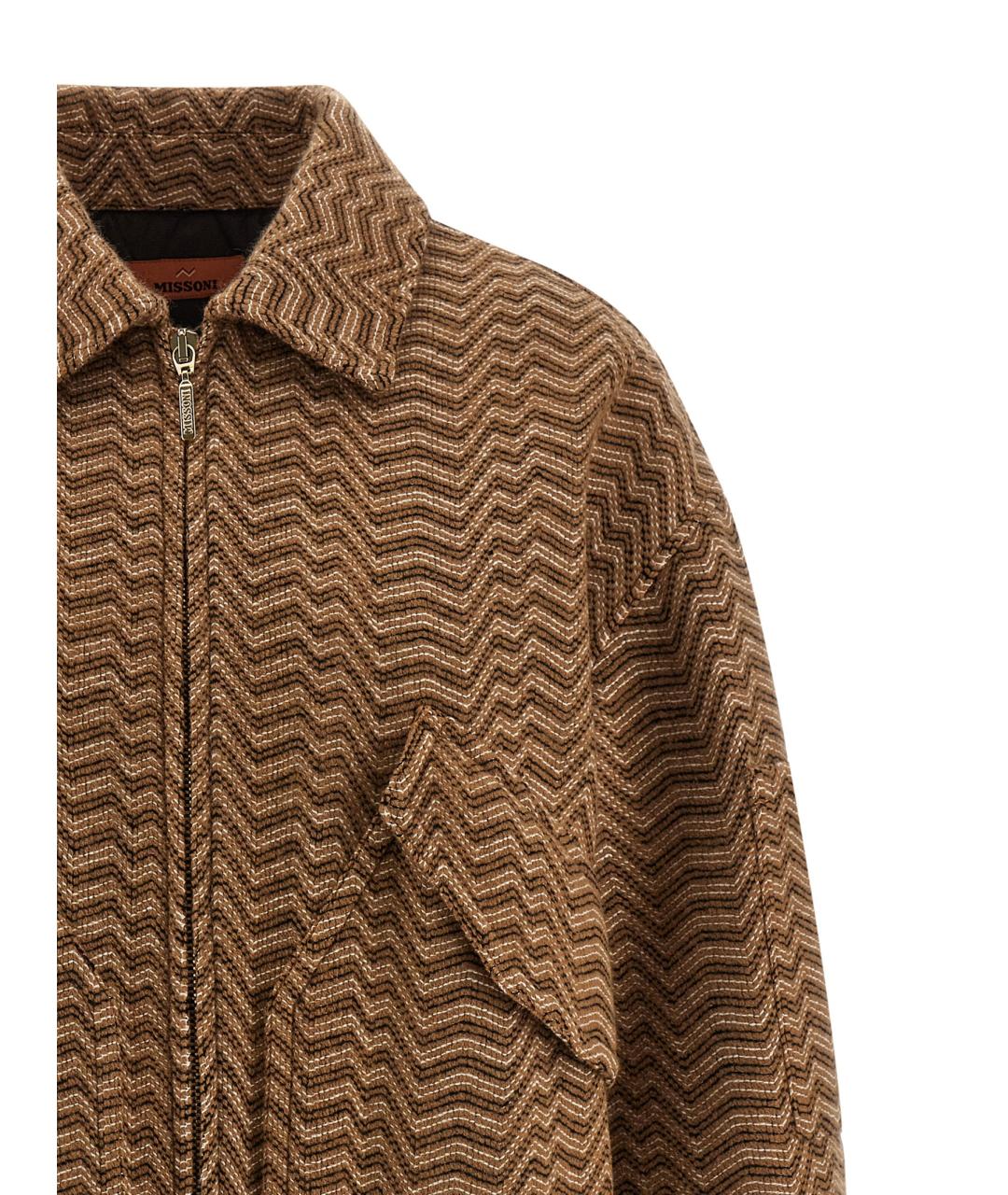 MISSONI Коричневая шерстяная куртка, фото 3