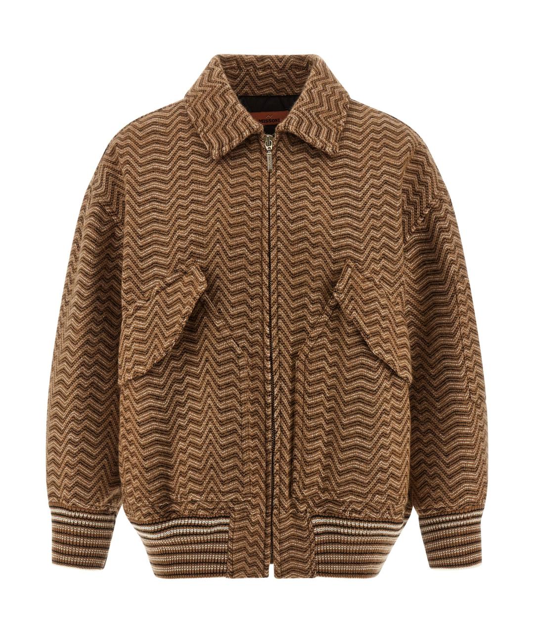 MISSONI Коричневая шерстяная куртка, фото 1