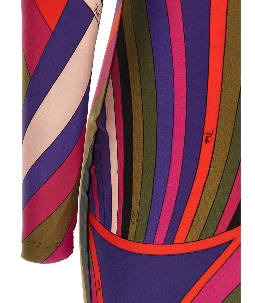 EMILIO PUCCI Мульти синтетическое вечернее платье, фото 4