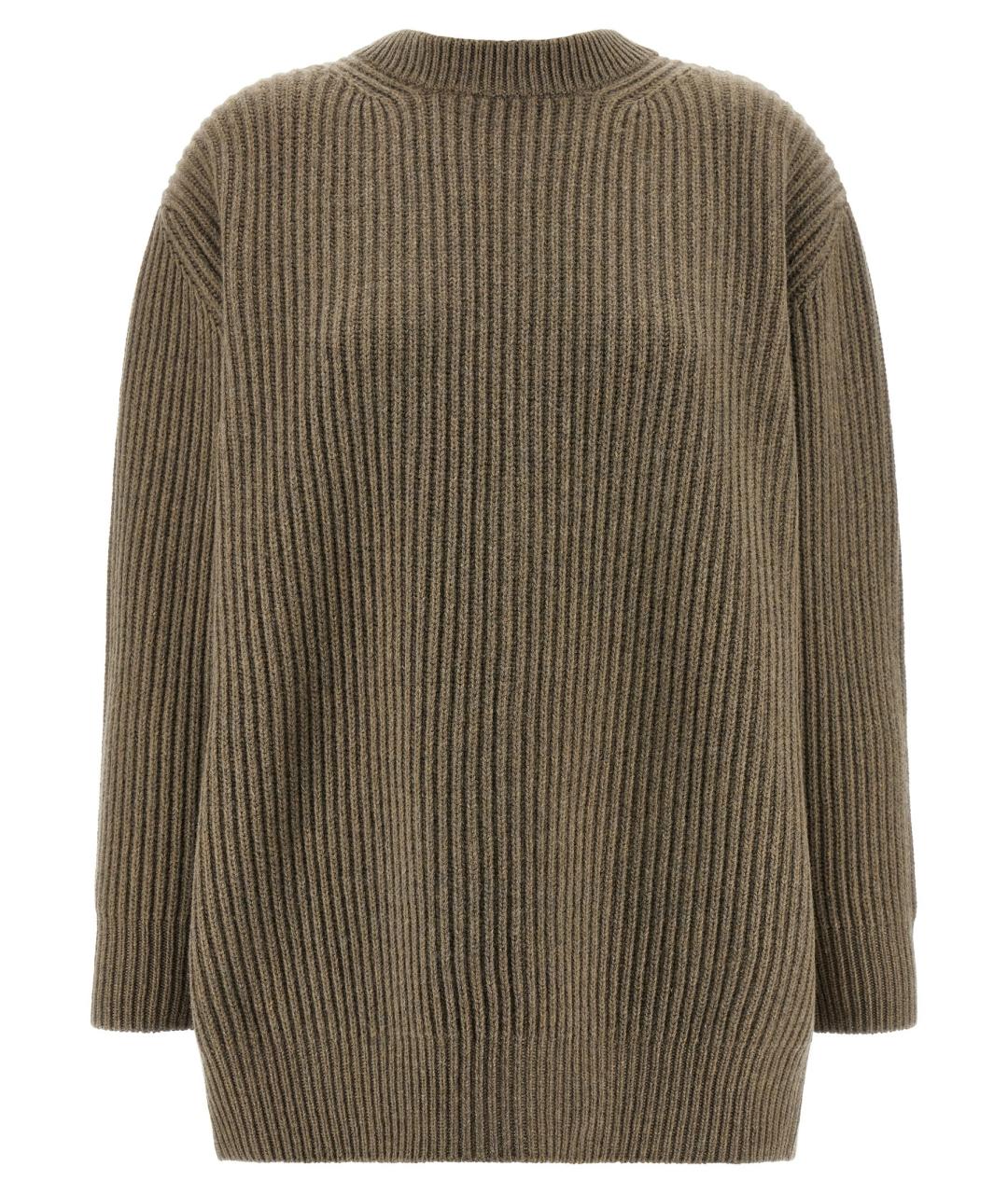 MM6 MAISON MARGIELA Коричневое шерстяное повседневное платье, фото 1
