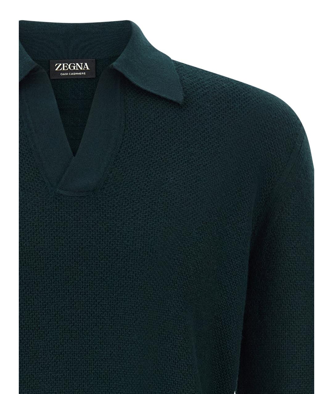 ZEGNA Зеленые поло с длинным рукавом, фото 3