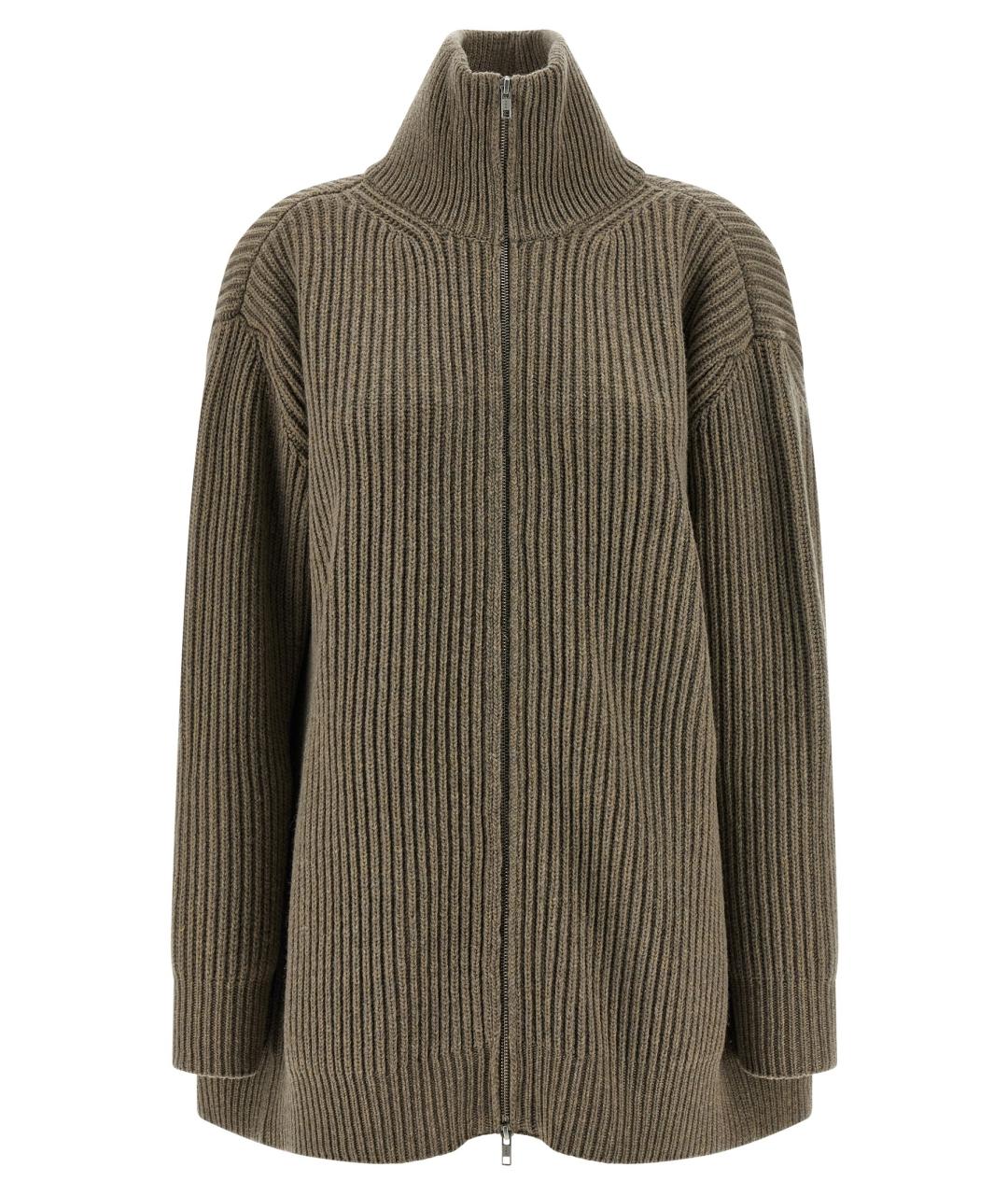 MM6 MAISON MARGIELA Бежевый шерстяной кардиган, фото 1