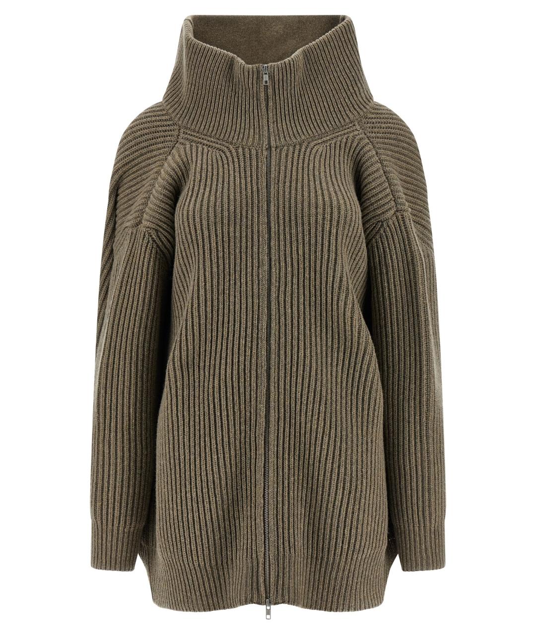 MM6 MAISON MARGIELA Бежевый шерстяной кардиган, фото 2