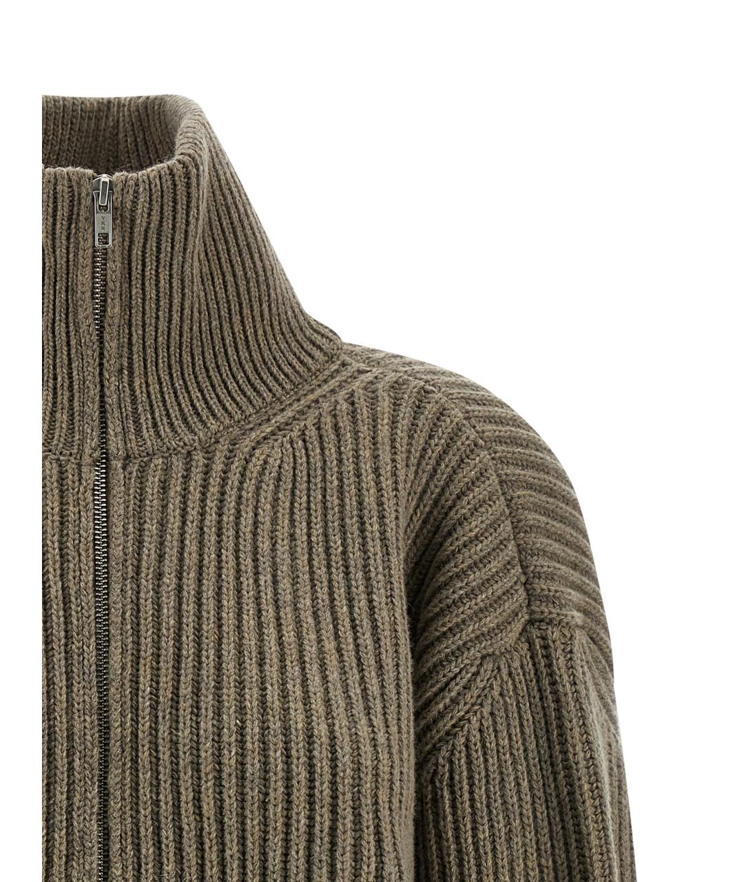 MM6 MAISON MARGIELA Бежевый шерстяной кардиган, фото 4