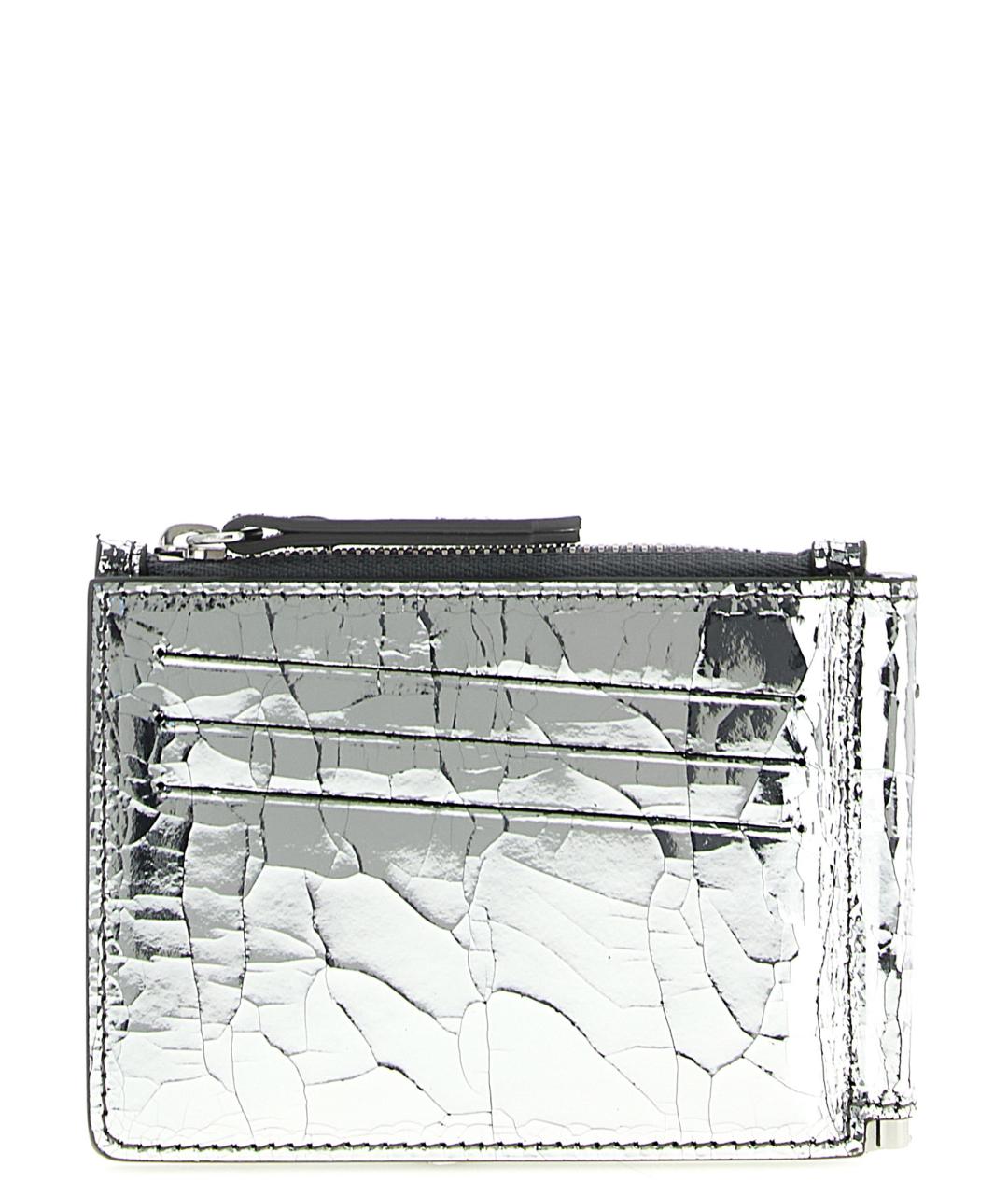 MAISON MARGIELA Серебрянный кожаный кошелек, фото 2