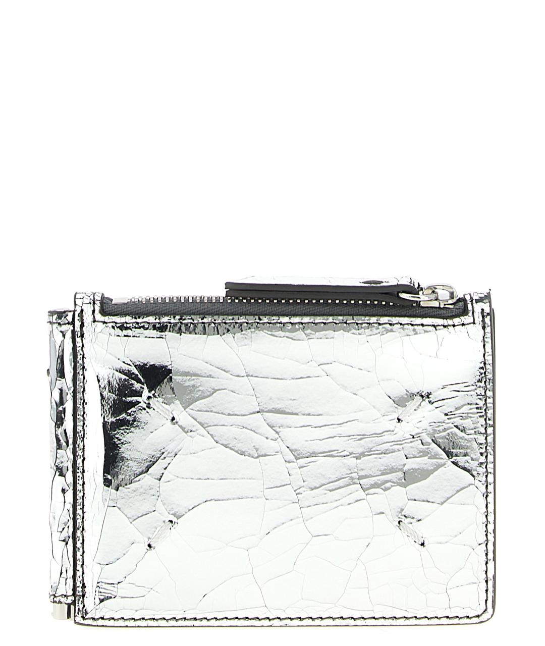 MAISON MARGIELA Серебрянный кожаный кошелек, фото 1