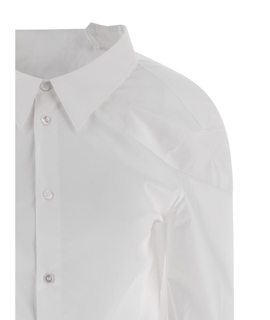 MM6 MAISON MARGIELA Белая хлопковая рубашка, фото 3