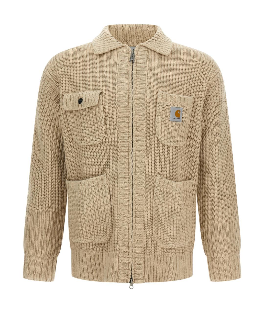 CARHARTT WIP Бежевый синтетический джемпер / свитер, фото 1