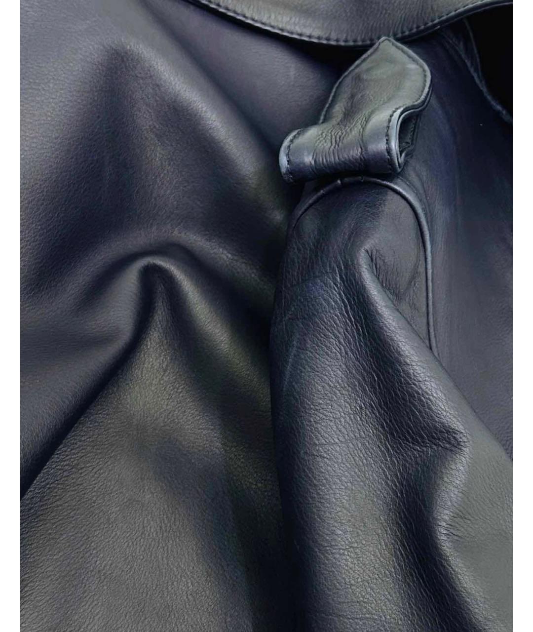 FENDI Черная кожаная куртка, фото 4