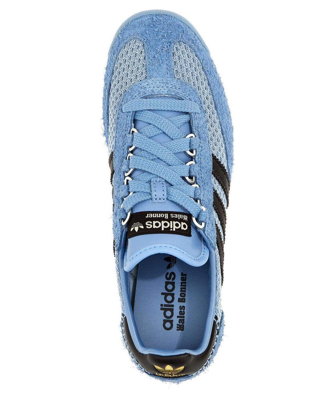 WALES BONNER Голубые замшевые низкие кроссовки / кеды, фото 3