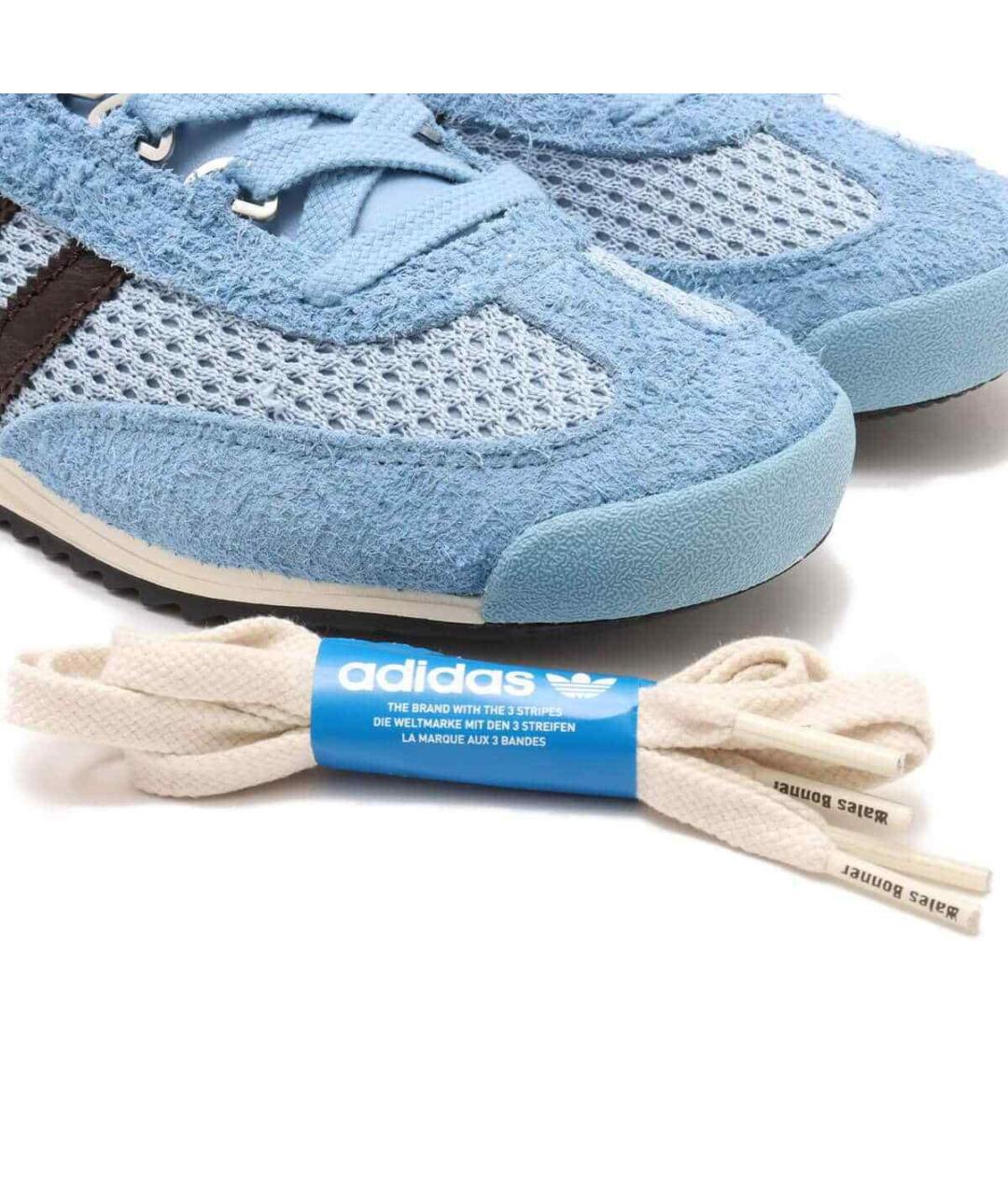 WALES BONNER Голубые замшевые низкие кроссовки / кеды, фото 5