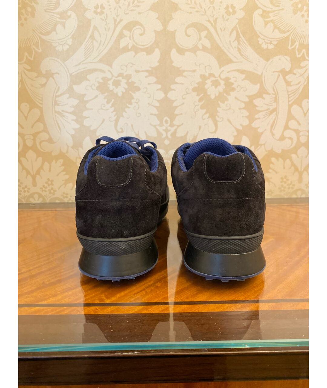 SAINT LAURENT Черные замшевые низкие кроссовки / кеды, фото 4