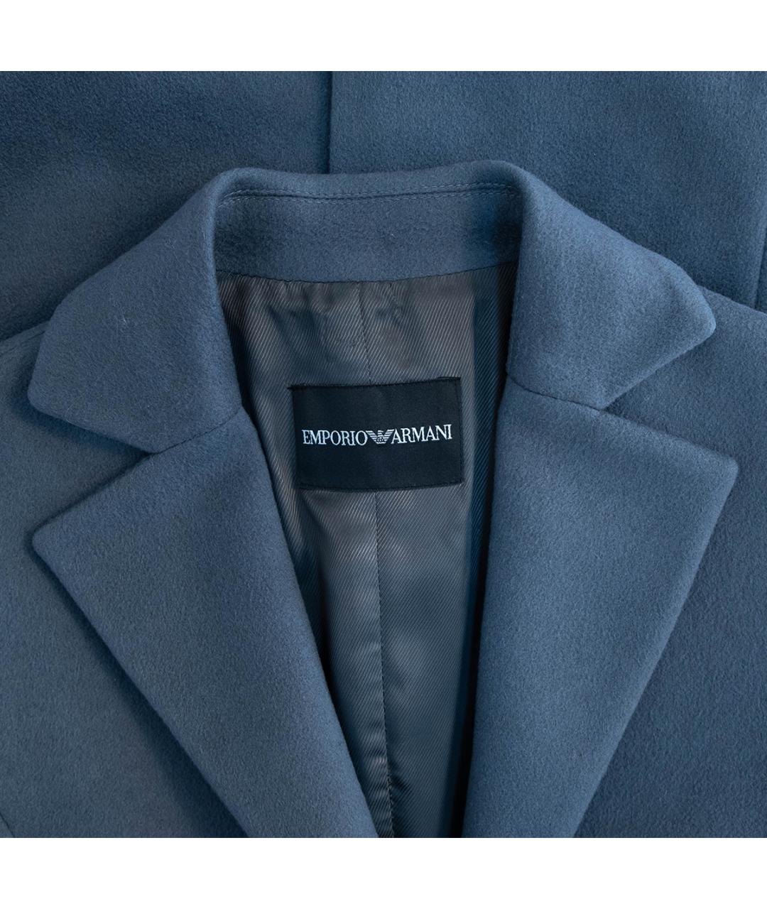 EMPORIO ARMANI Серое кашемировое пальто, фото 3