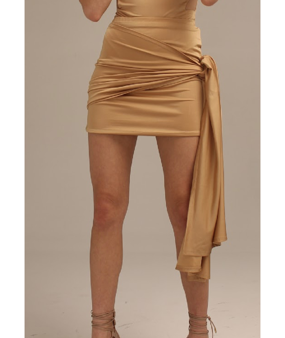 BSSA Золотая юбка мини, фото 5