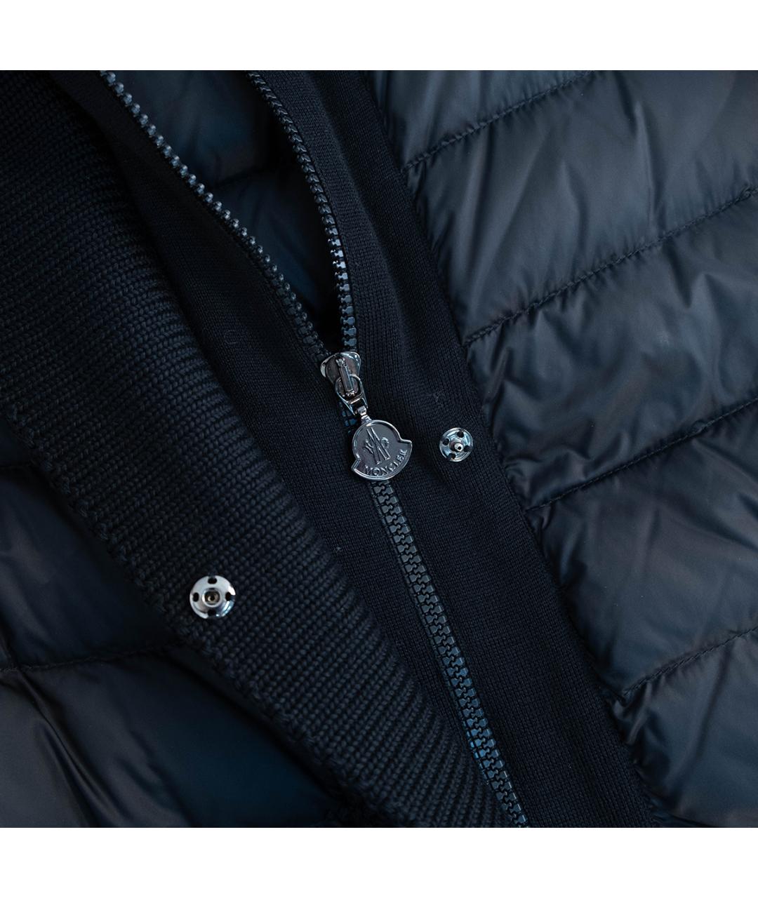 MONCLER Черная полиамидовая куртка, фото 4