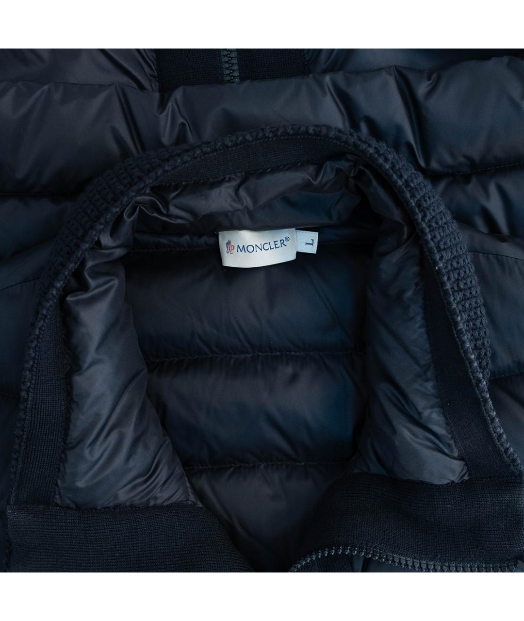 MONCLER Черная полиамидовая куртка, фото 3