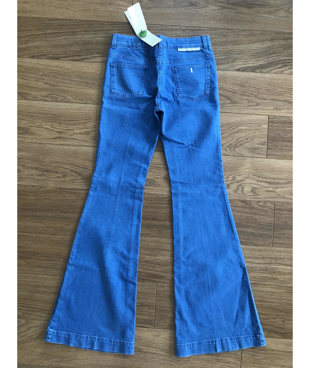 STELLA MCCARTNEY Голубые хлопковые джинсы клеш, фото 2