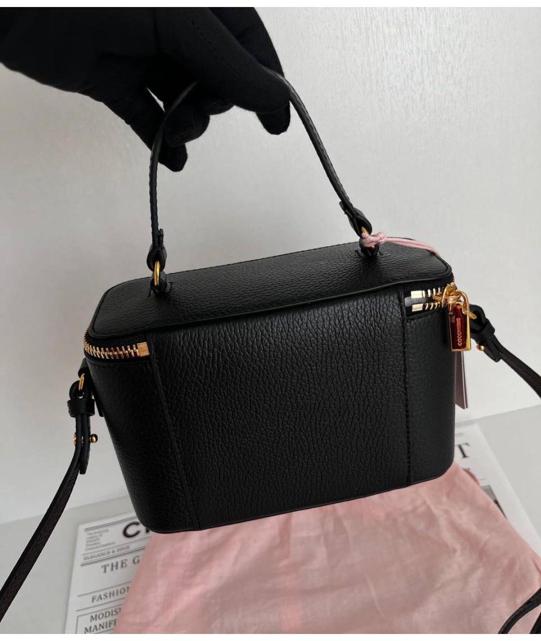 COCCINELLE Черная кожаная сумка через плечо, фото 3