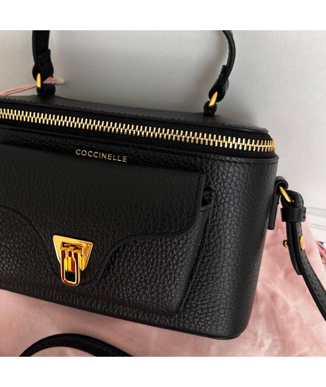 COCCINELLE Черная кожаная сумка через плечо, фото 7