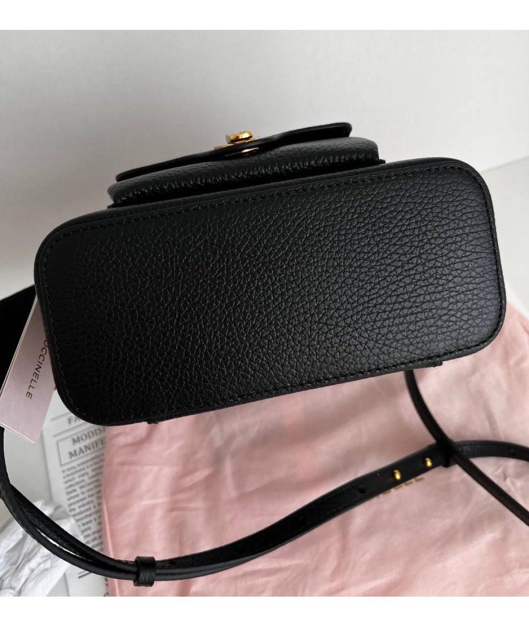 COCCINELLE Черная кожаная сумка через плечо, фото 4