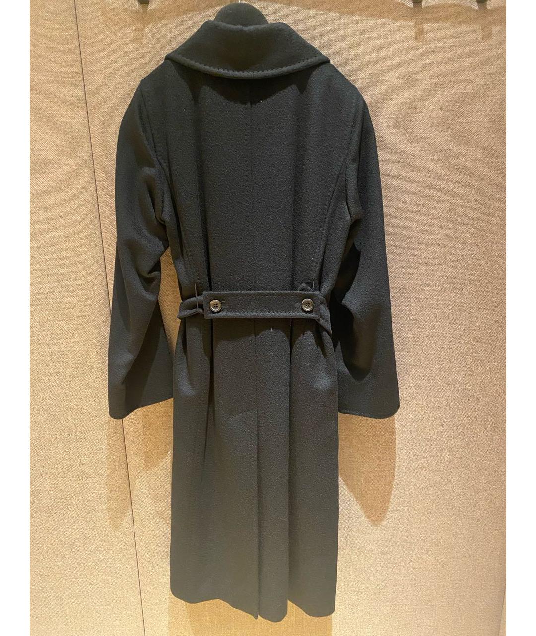 MAX MARA Черное шерстяное пальто, фото 2