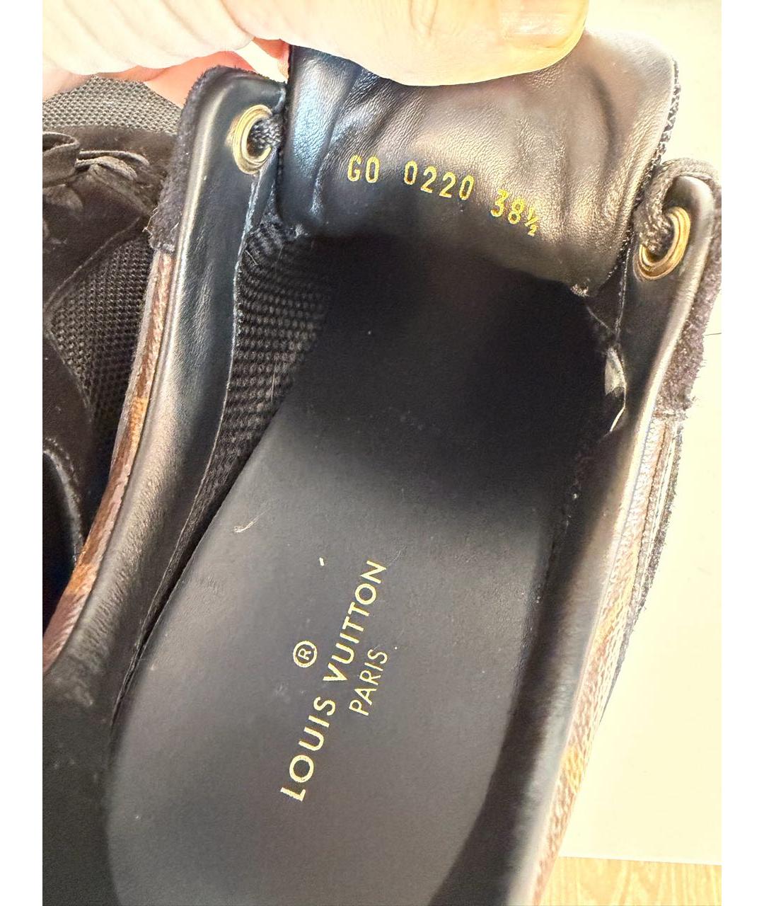 LOUIS VUITTON Коричневые кроссовки, фото 3