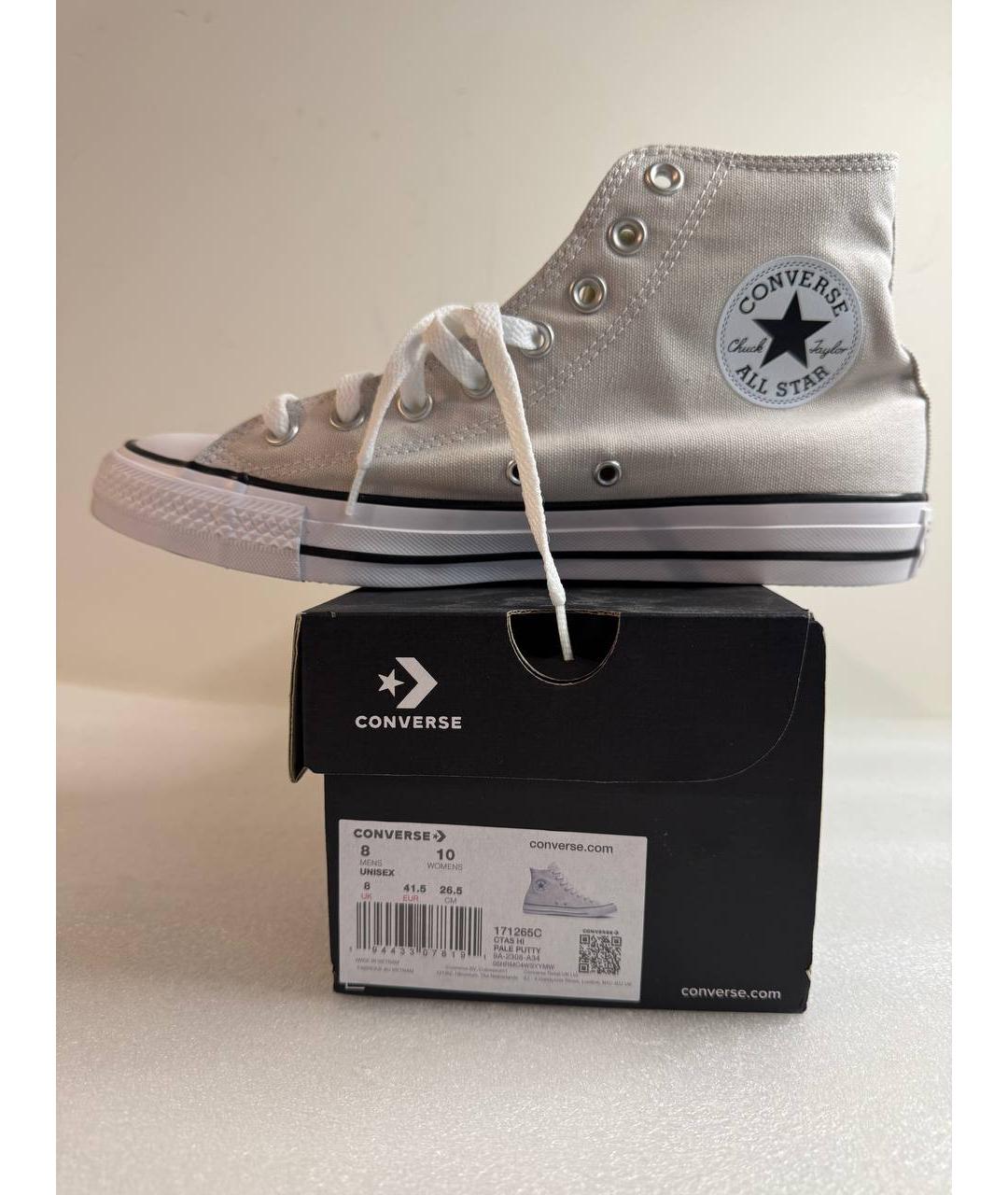 CONVERSE Белые текстильные кеды, фото 7