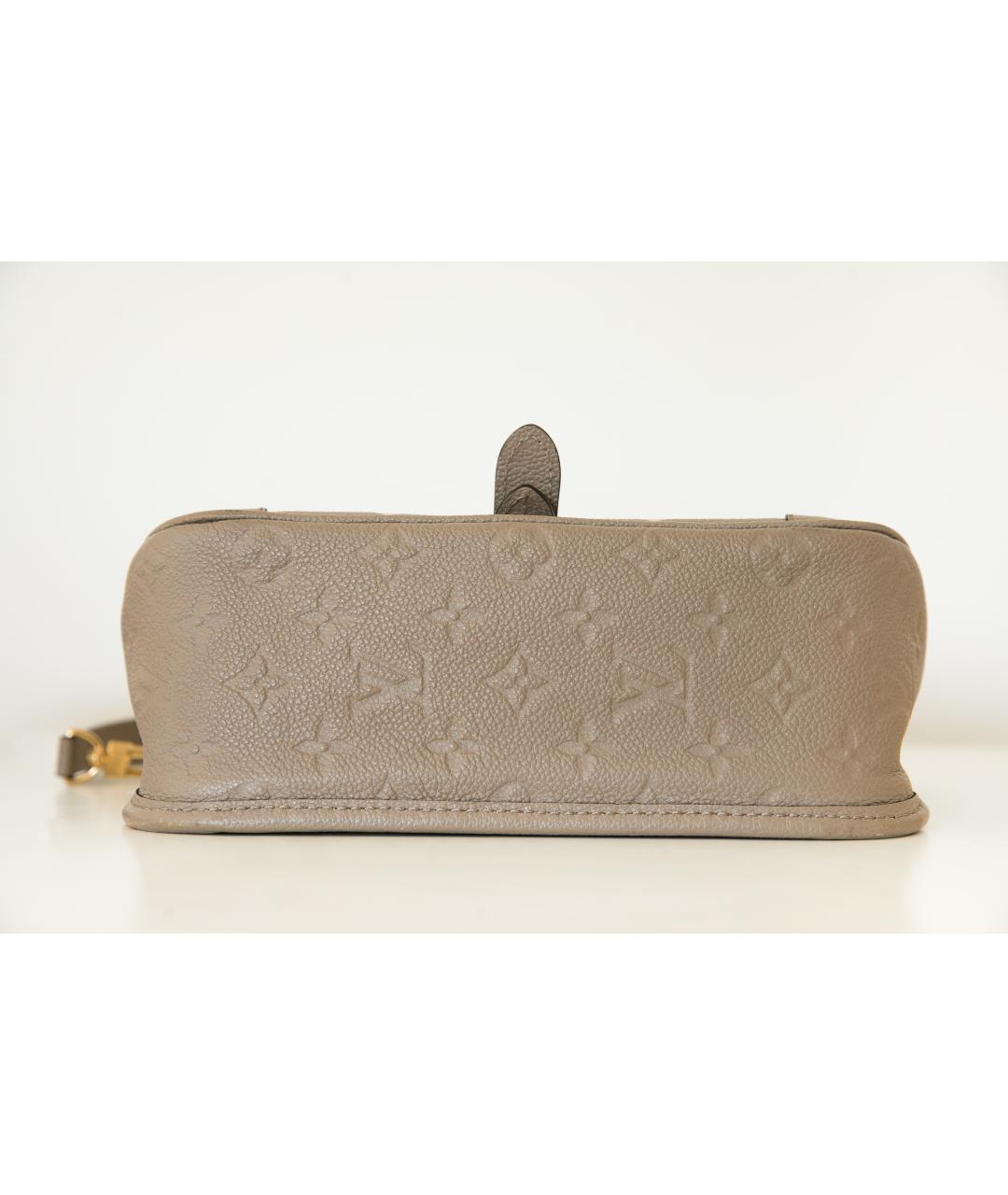 LOUIS VUITTON Бежевая кожаная сумка через плечо, фото 5