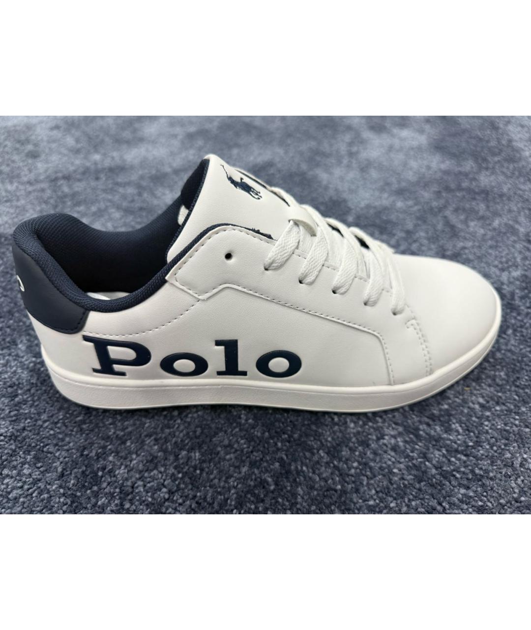 POLO RALPH LAUREN Белые низкие кроссовки / кеды, фото 4