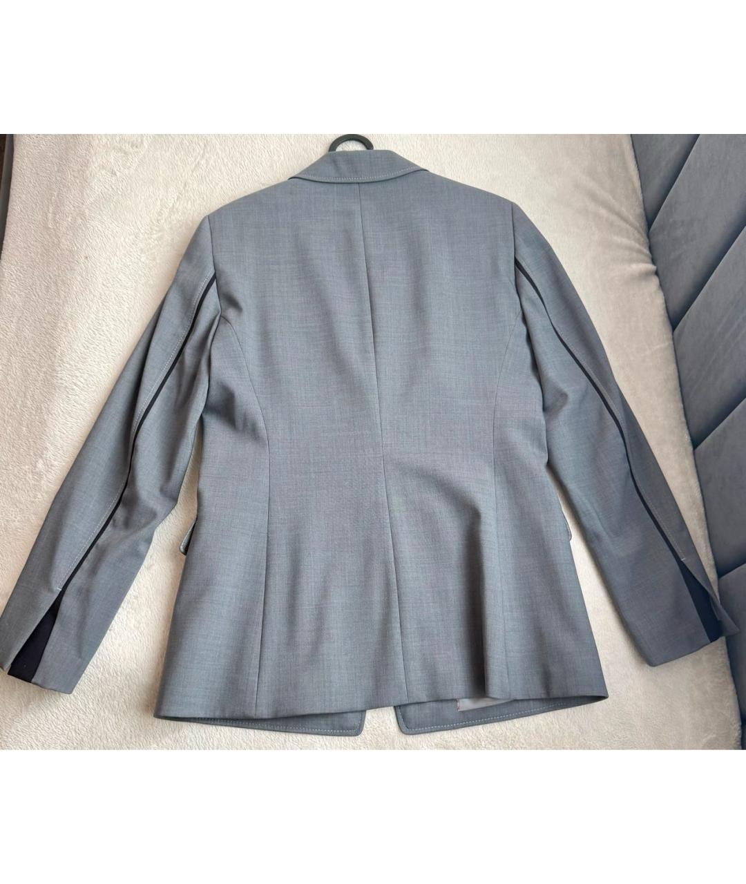 HUGO Серый шерстяной жакет/пиджак, фото 2